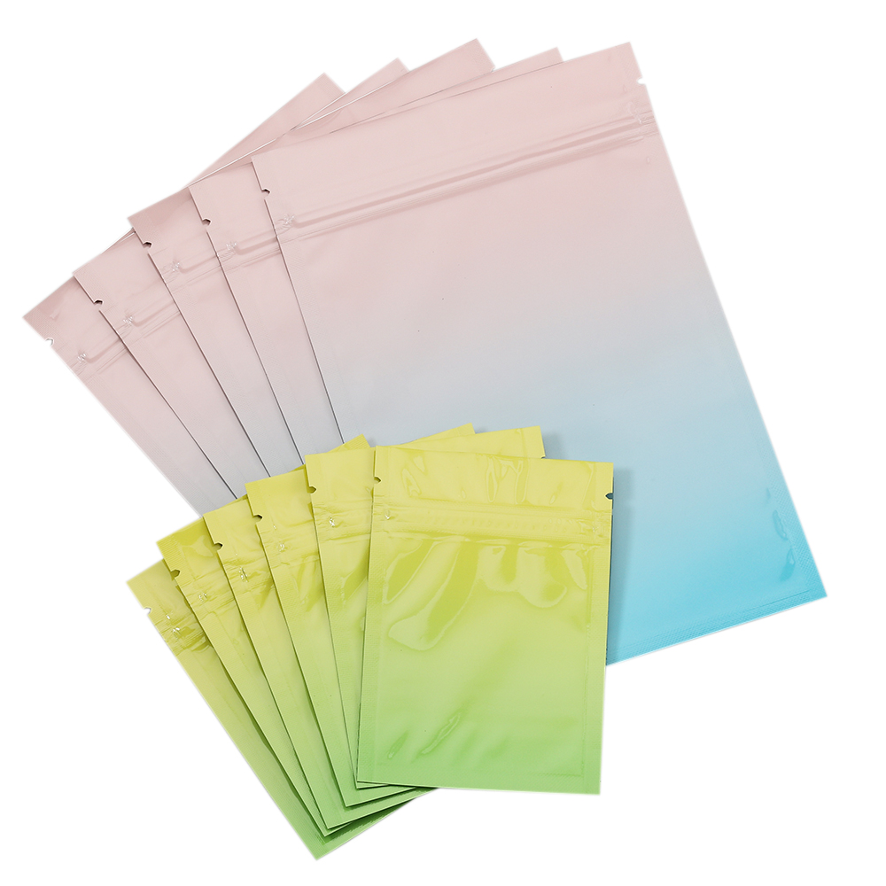 Food Z - 50pcs Gradient Zip Bags Opaque Plastic