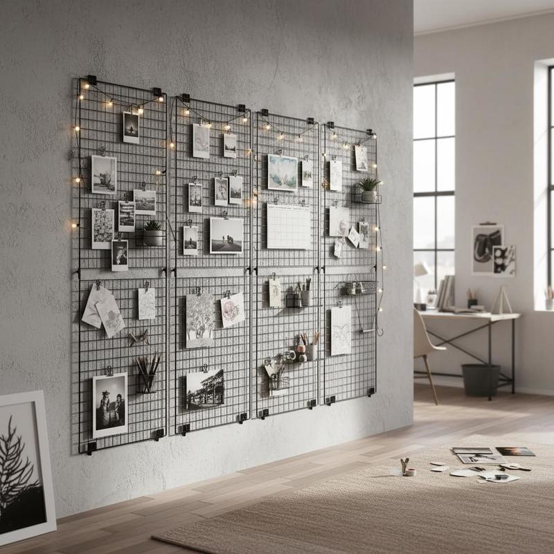 Food X - 3 Packs Grid Wall Panels, 2