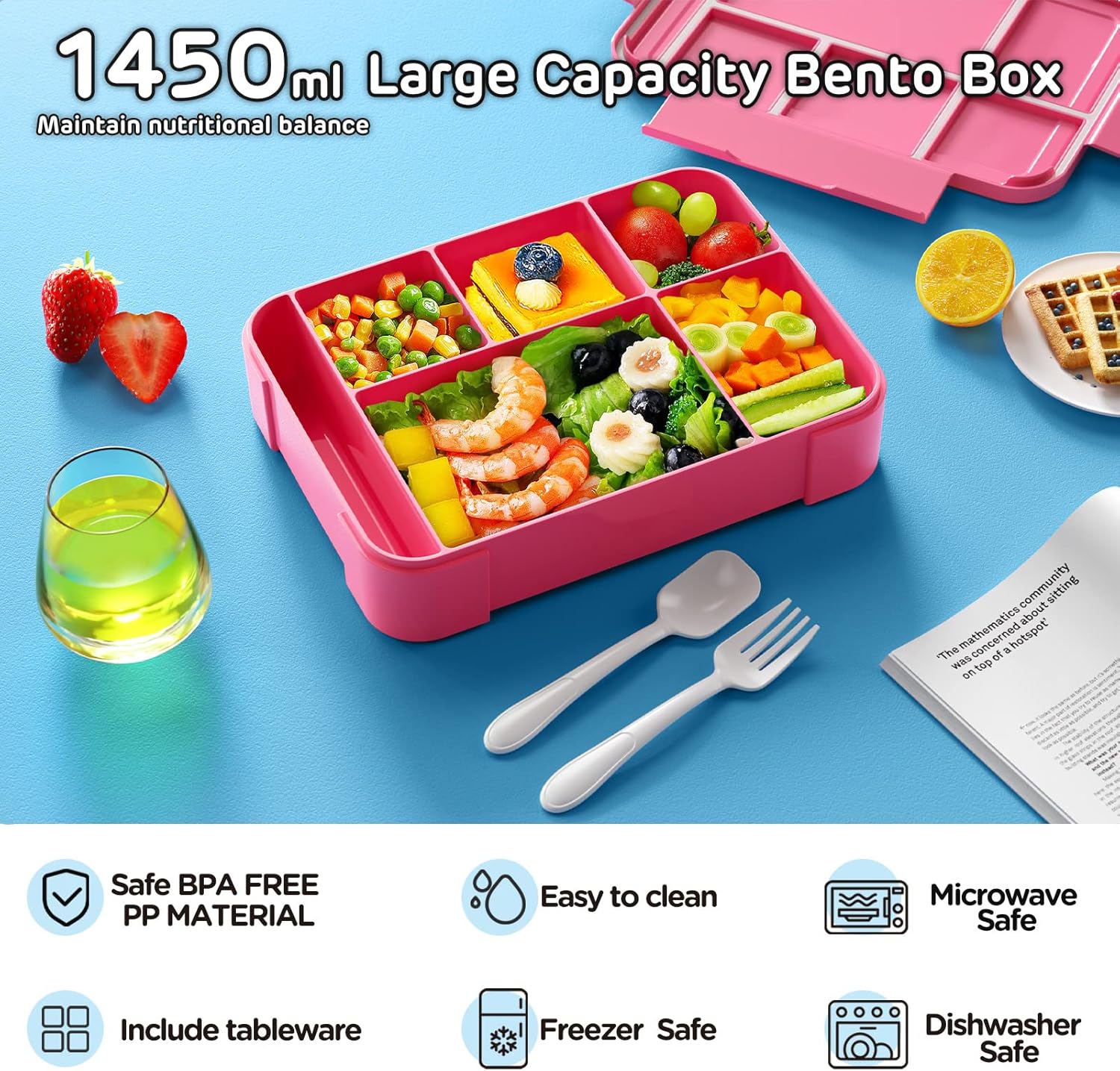 Jelife Kids Bento Box Lunch Bo - Food Snacks For Kids review and price