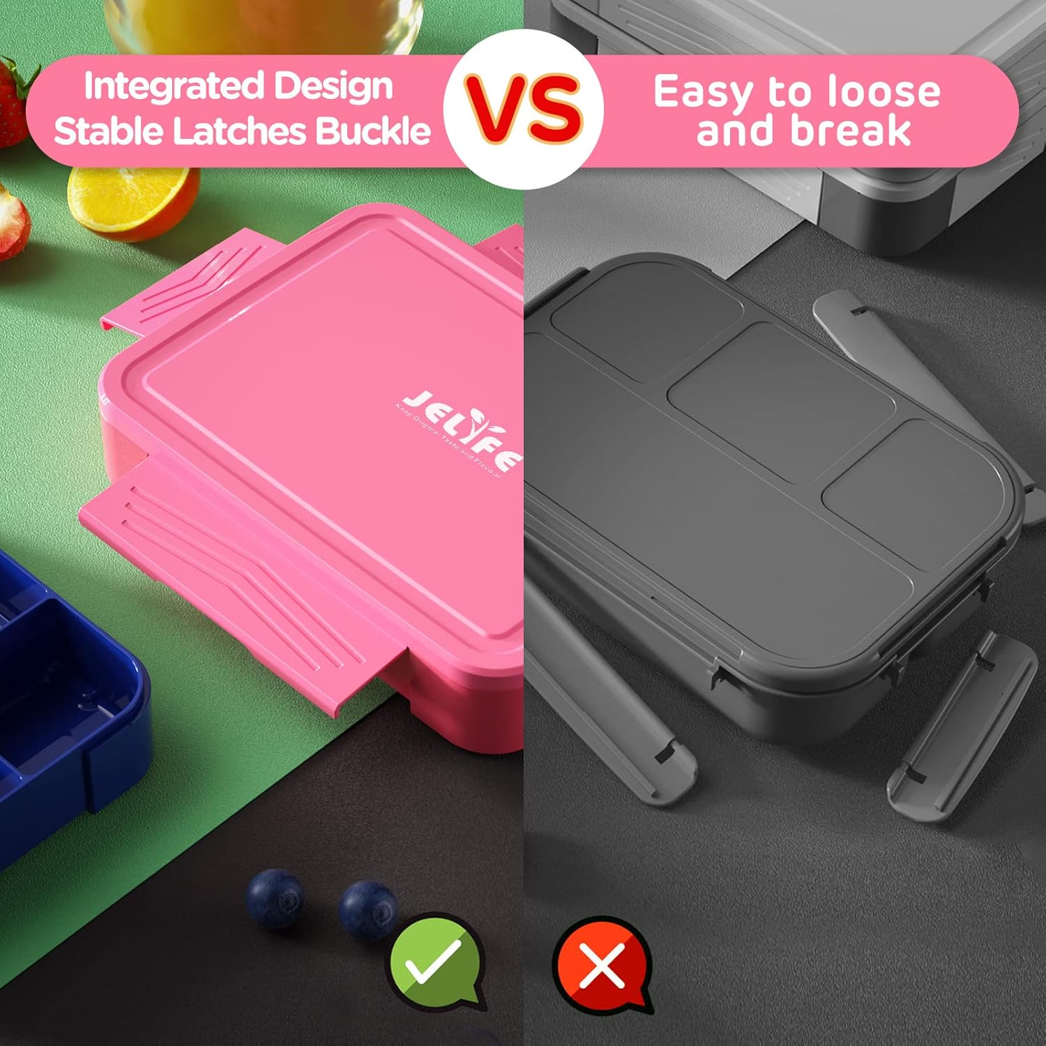 Jelife Kids Bento Box Lunch Bo - Food Snacks For Kids review and price