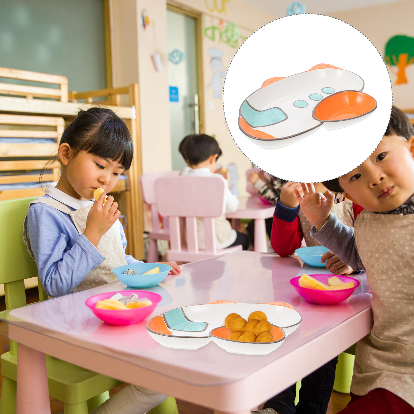 1Pcs Cartoon Airplane Plate Ch - Food Snacks For Kids review and price