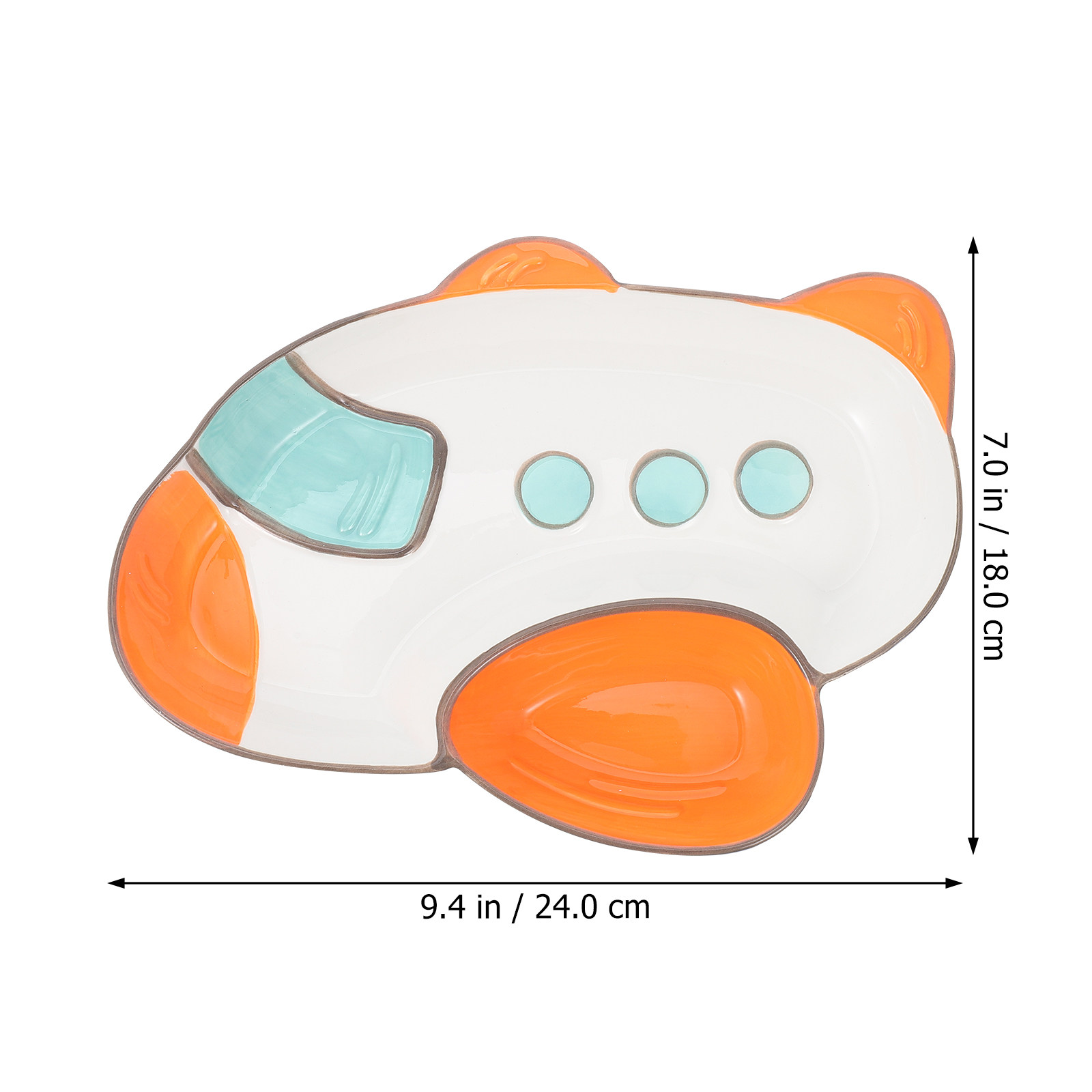 1Pcs Cartoon Airplane Plate Ch - Food Snacks For Kids review and price