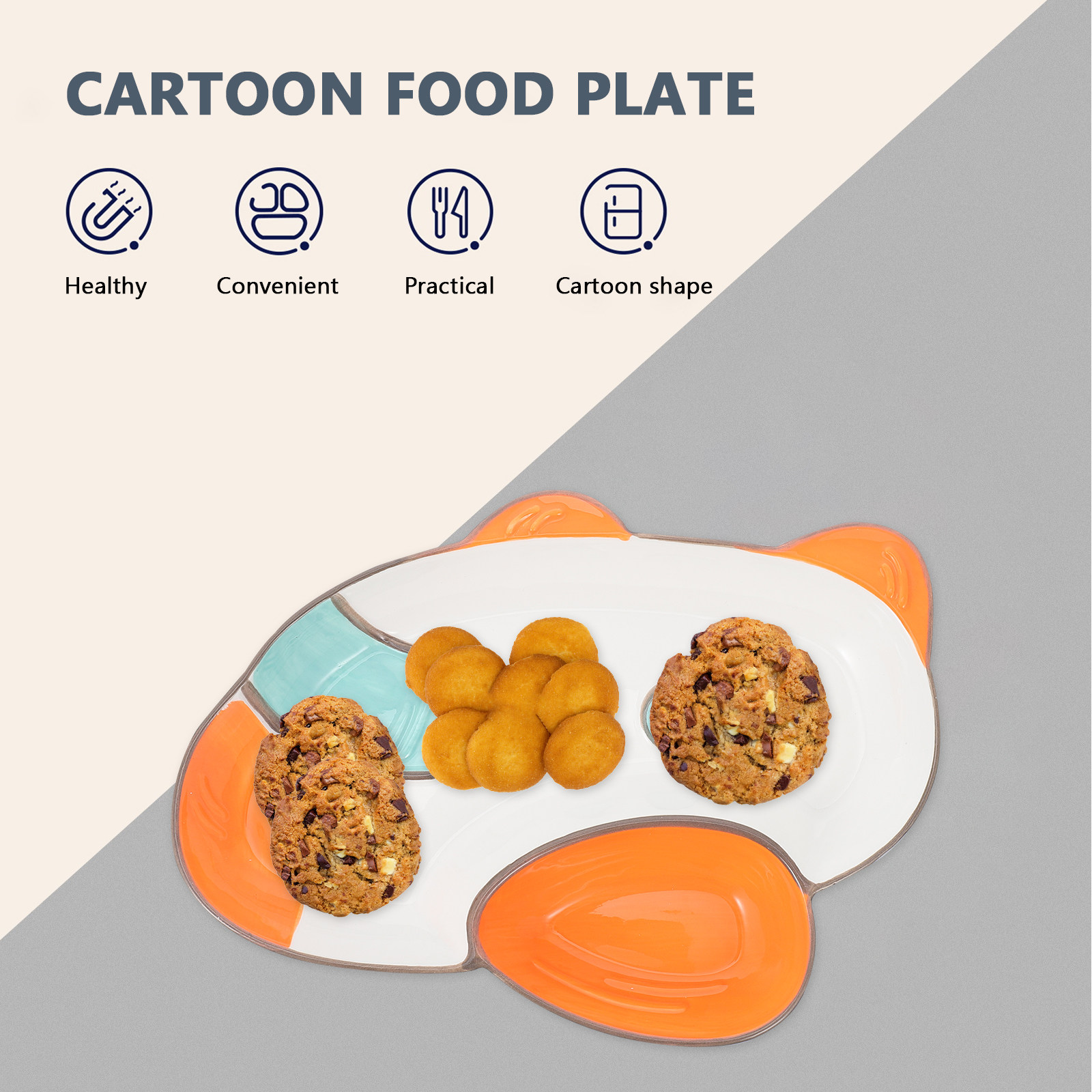 1Pcs Cartoon Airplane Plate Ch - Food Snacks For Kids review and price