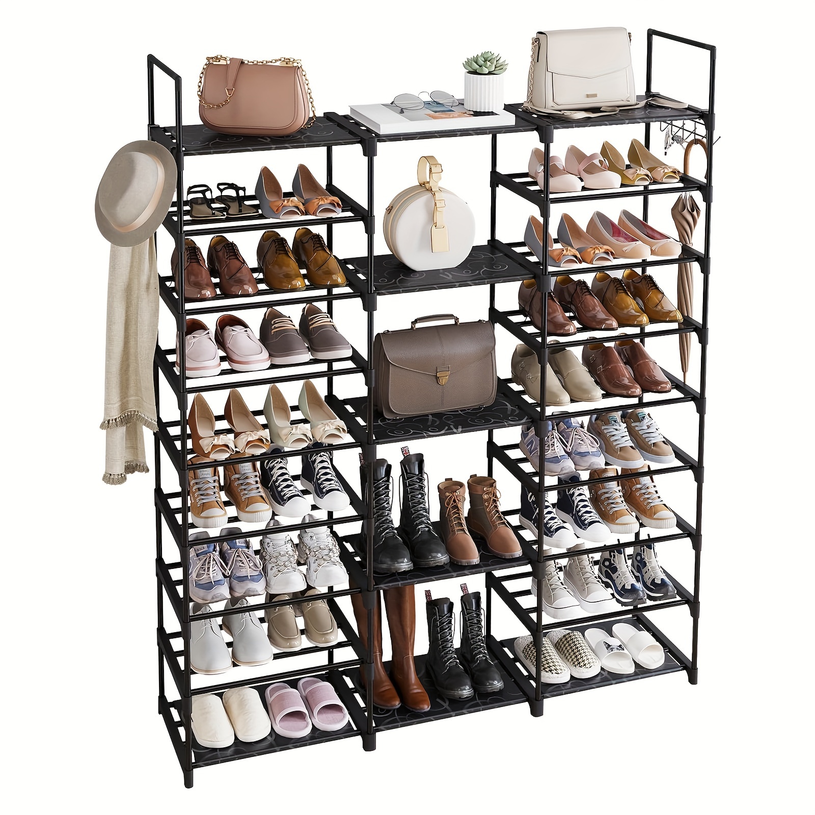 1pc 9 Tier Shoe Rack Organizer - Food X review and price