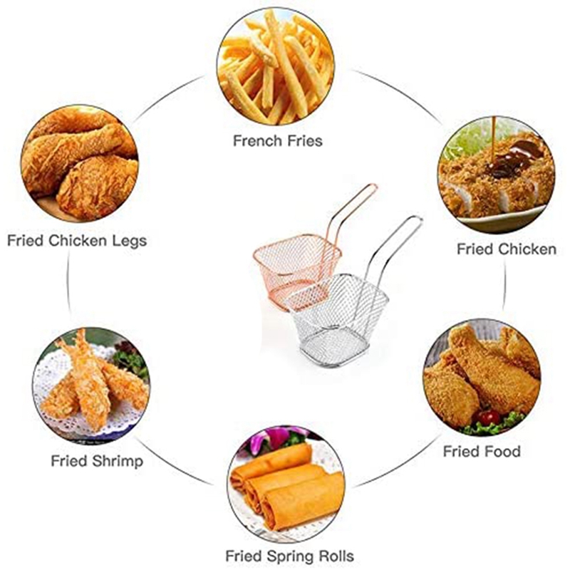 Mini Fry Baskets, Mesh Wire Fr - Food & Snacks Coloring Book Bold & Easy Pdf review and price