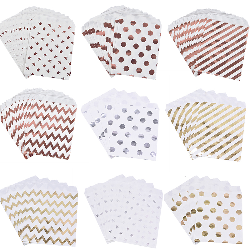 25/50pcs Rose Gold Candy Paper - Food Like Snacks review and price