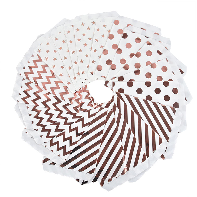 25/50pcs Rose Gold Candy Paper - Food Like Snacks review and price