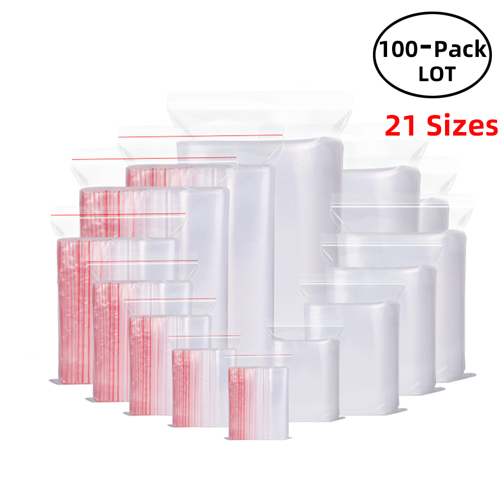 100PCS/Pack Resealable Zip Loc - Food Z review and price
