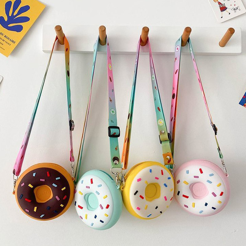 Cute Donut Girl Crossbody Bags - Food Snacks For Kids review and price