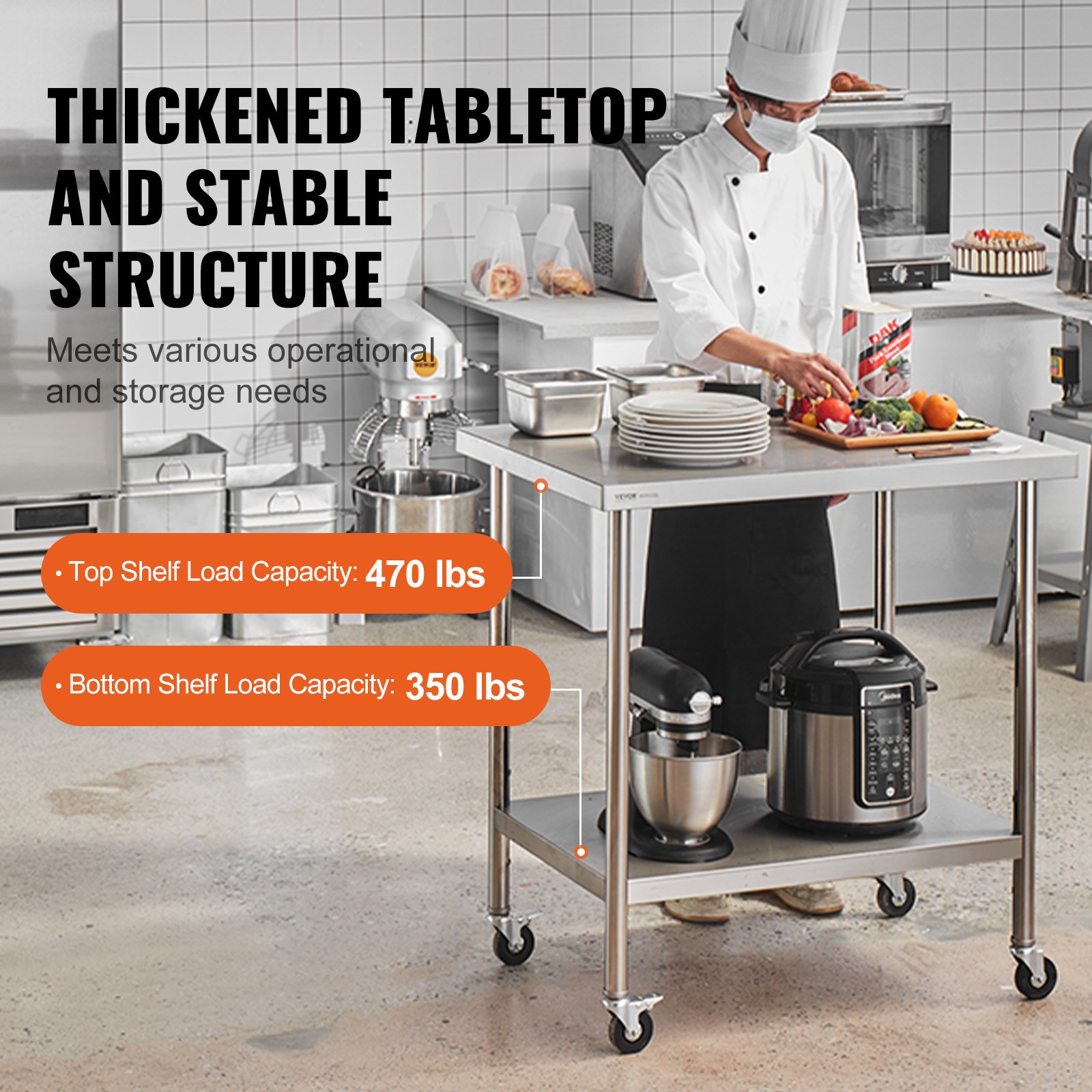 Stainless Steel Work Table 30  - Food X review and price