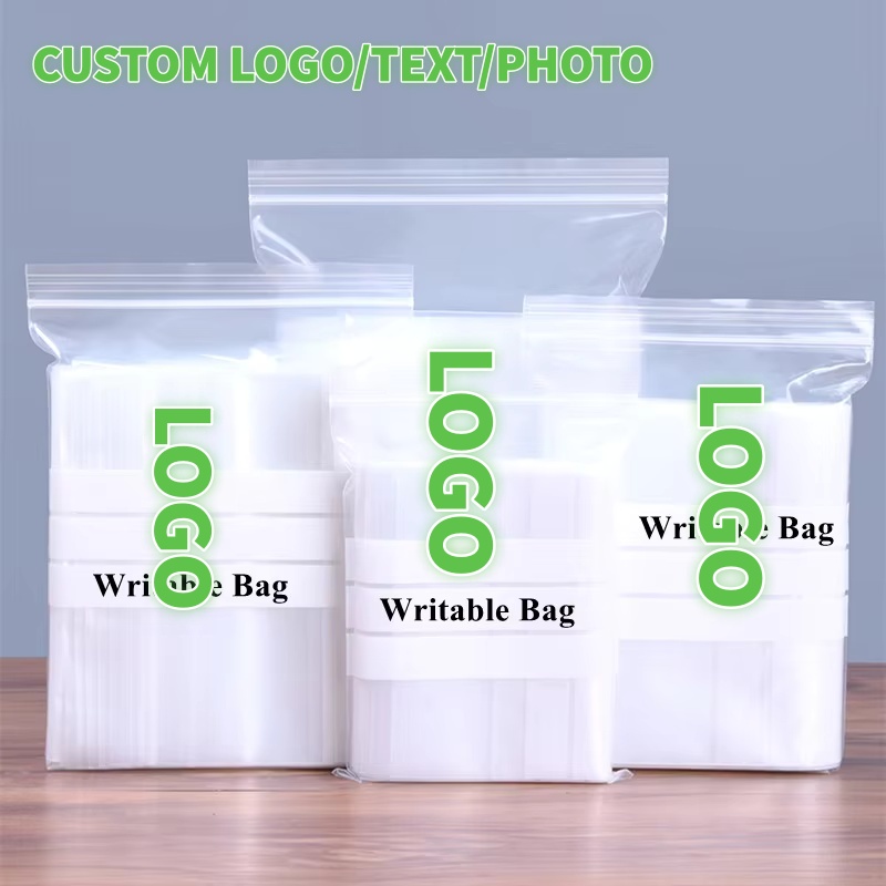 200PCS Clear PE Writable Ziplo - Food Like Snacks review and price