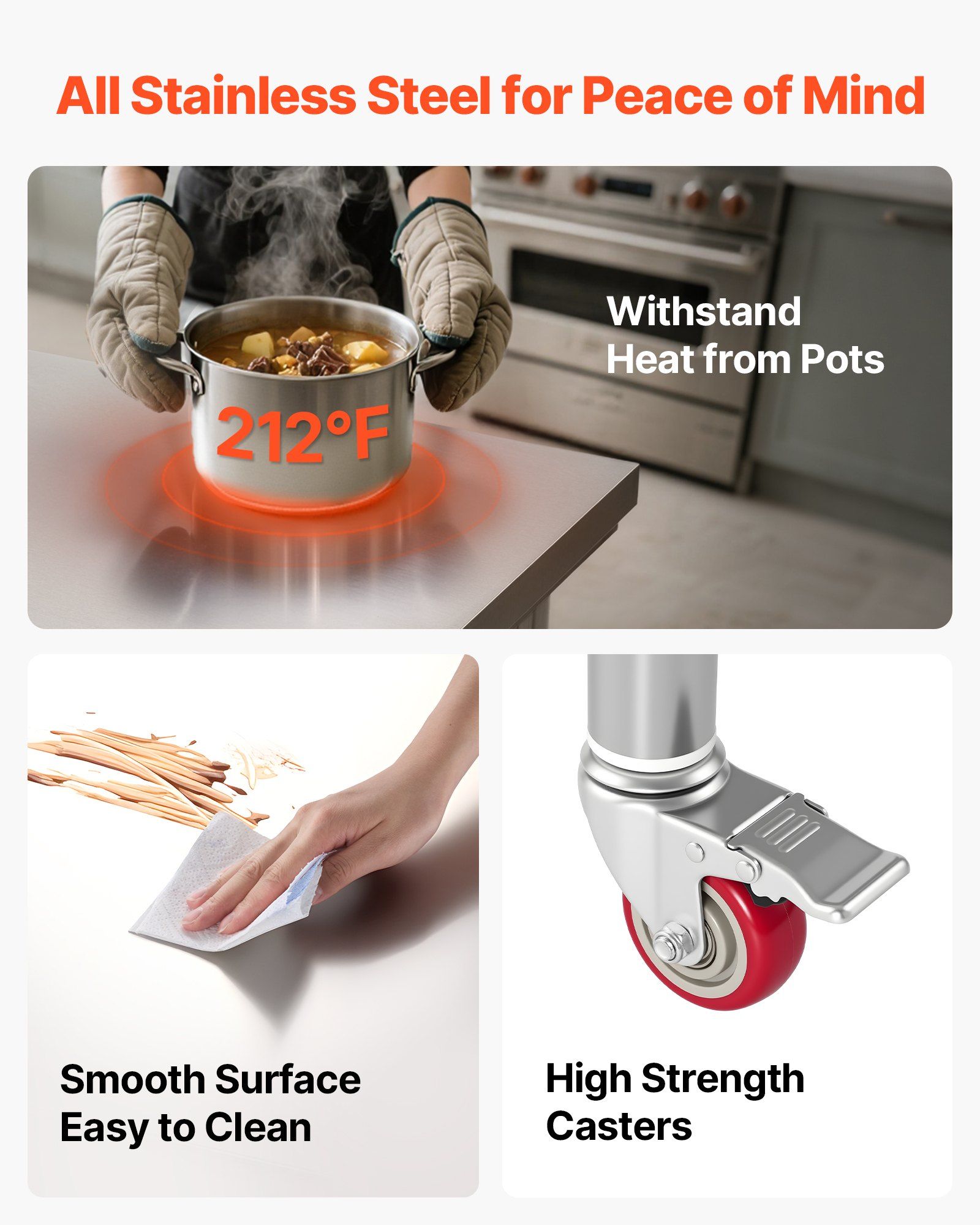 Stainless Steel Table, 24 x 30 - Food X review and price