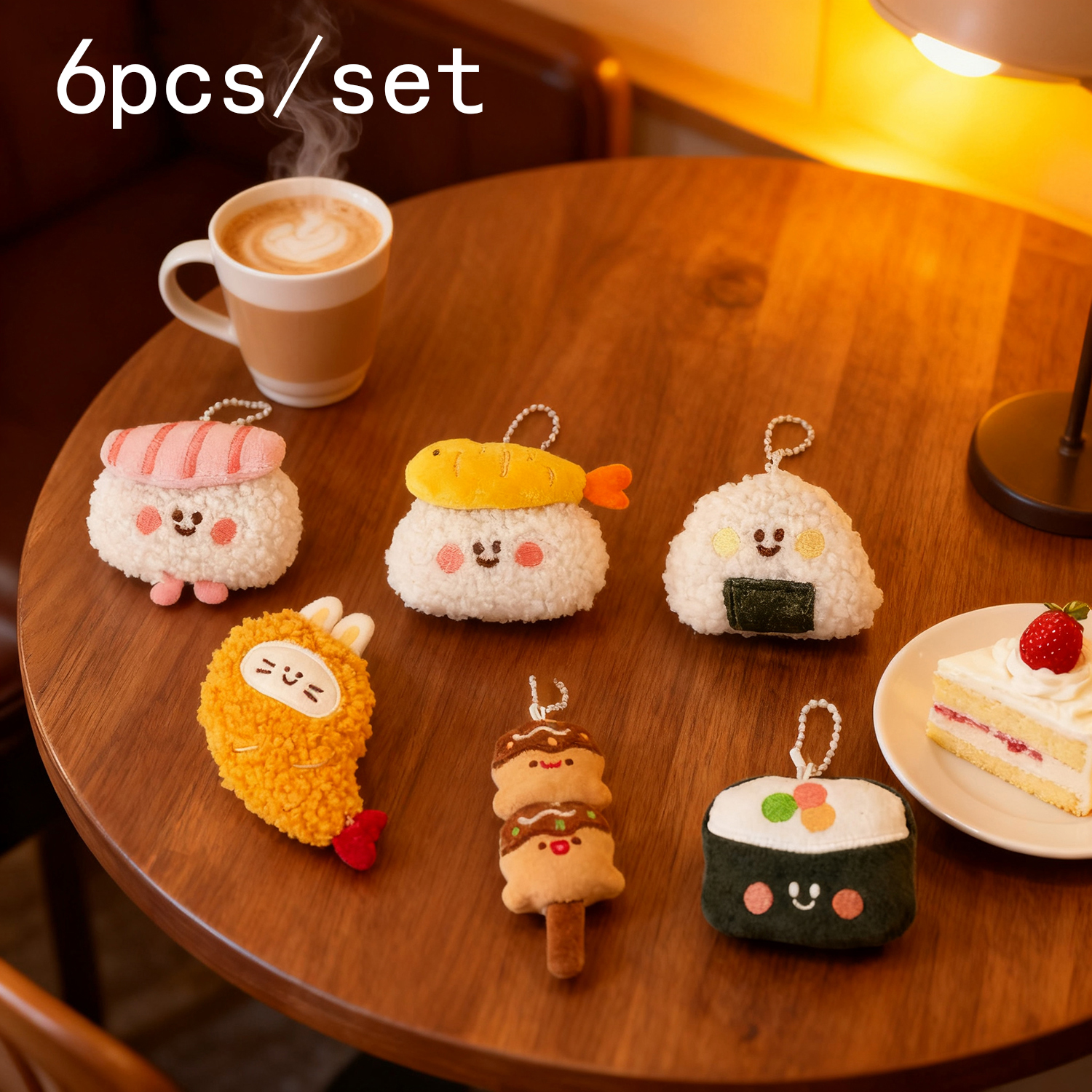 6pcs Creative Food Plush Keych - Food Zinc review and price