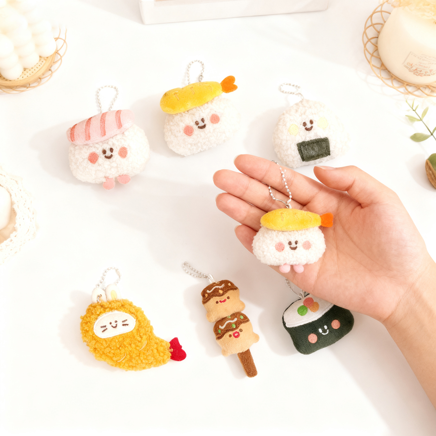6pcs Creative Food Plush Keych - Food Zinc review and price